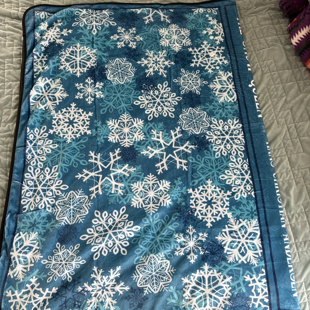 Hans Christian Andersen The Snow Queen Plush Blanket 66x44 Once Upon A Book Club - Picture 2 of 5